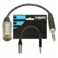 KLOTZ Przejściówka XLR 3-pin (wtyk) / Jack 6,3mm Stereo (wtyk) 0,2m