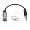 KLOTZ Przejściówka XLR 3-pin (wtyk) / Jack 6,3mm Stereo (wtyk) 0,2m