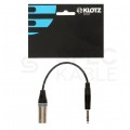 KLOTZ Przejściówka XLR 3-pin (wtyk) / Jack 6,3mm Stereo (wtyk) 0,2m