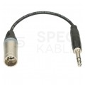 KLOTZ Przejściówka XLR 3-pin (wtyk) / Jack 6,3mm Stereo (wtyk) 0,2m