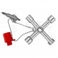 Klucz wielofunkcyjny do szaf sterowniczych (4 profile) tablic rozdzielczych systemów odcinających z adapterem 1/4" KNIPEX 00 11 03