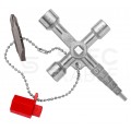 Klucz wielofunkcyjny Profi-Key do szaf sterowniczych (4 profile) talblic rozdzielczych systemów odcinających z adapterem 1/4" KNIPEX 00 11 04