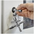 Klucz wielofunkcyjny TwinKey do szaf sterowniczych (10 profili) KNIPEX 00 11 01
