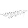 Klucze płasko-oczkowe kpl. 12cz. 13-32mm TOPEX