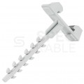Kołek systemowy CMS 27mm do uchwytu kablowego CMS 15/30 bezhalogenowy szary F-TRONIC 100szt