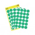 Kółka samoprzylepne do oznaczania zielone śred. 18,0mm papierowe (96 etykiet na 4 arkuszach) AVERY Zweckform 3006