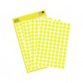 Kółka samoprzylepne do oznaczania żółte śred. 8,0mm papierowe (416 etykiet na 4 arkuszach) AVERY Zweckform 3013