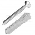 Kołki rozporowe FIX 8x40mm z wkrętem PZ 5x50mm z łbem stożkowym do betonu, cegły, gazobetonu KOLENER 200szt