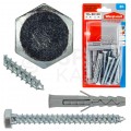 Kołki rozporowe KKX 10x60mm z wkrętem 6x60mm z łbem sześciokątnym do betonu, cegły ceramicznej i cegły silikatowej KLIMAS 8szt