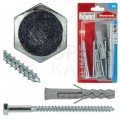 Kołki rozporowe KKX 12x60mm z wkrętem 8x80mm z łbem sześciokątnym do betonu, cegły ceramicznej i cegły silikatowej KLIMAS 4szt