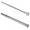 Kołki rozporowe ramowe 12x300mm z wkrętem z łbem sześciokątnym i gniazdem TORX do betonu, cegły ceramicznej i silikatowej KLIMAS 20szt