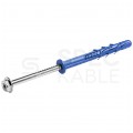 Kołki rozporowe ramowe R-FF1 10x140mm z wkrętem z łbem sześciokątnym i gniazdem TORX do betonu, cegły ceramicznej i silikatowej RAWLPLUG 25szt