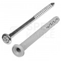 Kołki rozporowe szybkiego montażu FX-C 6x80mm z kołnierzem cylindrycznym oraz gwoździem wbijanym do betonu, gazobetonu i cegły silikatowej KOELNER 100szt