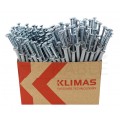 Kołki rozporowe szybkiego montażu SM 8x60mm z wkrętem wbijanym do betonu, cegły ceramicznej i silikatowej KLIMAS 100szt
