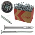Kołki rozporowe szybkiego montażu SMK 6x40mm z kołnierzem oraz wkrętem wbijanym do betonu, cegły ceramicznej i cegły silikatowej KLIMAS 200szt