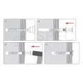 Kołki rozporowe szybkiego montażu SMK 6x40mm z kołnierzem oraz wkrętem wbijanym do betonu, cegły ceramicznej i cegły silikatowej KLIMAS 200szt