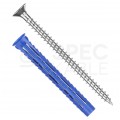 Kołki rozporowe uniwersalne 4ALL 6x50mm z wkrętem PZ 4,5x60mm z łbem stożkowym do wszystkich typów podłoża RAWLPLUG 50szt