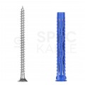 Kołki rozporowe uniwersalne 4ALL 6x50mm z wkrętem PZ 4,5x60mm z łbem stożkowym do wszystkich typów podłoża RAWLPLUG 50szt
