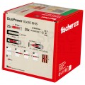 Kołki rozporowe uniwersalne DuoPower 10x50mm S 2-składnikowe z wkrętem TX40 / SW 13 7.0x69mm z łbem sześciokątnym do wszystkich typów podłoża FISCHER 25szt