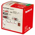 Kołki rozporowe uniwersalne DuoPower 12x60mm S 2-składnikowe z wkrętem SW 13 8.0x80mm z łbem sześciokątnym do wszystkich typów podłoża FISCHER 10szt