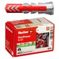 Kołki rozporowe uniwersalne DuoPower 6x30mm 2-składnikowe do wszystkich typów podłoża FISCHER 100szt