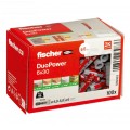 Kołki rozporowe uniwersalne DuoPower 6x30mm 2-składnikowe do wszystkich typów podłoża FISCHER 100szt