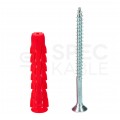 Kołki rozporowe uniwersalne SFXP 5x25mm z wkrętem PZ 3,5x35mm z łbem stożkowym do betonu, cegły, płyt G-K KLIMAS 200szt