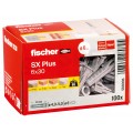 Kołki rozporowe uniwersalne SX Plus 6x30mm do wszystkich pełnych materiałów FISCHER 100szt