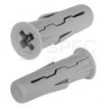 Kołki rozporowe uniwersalne UNO 10x36mm z wkrętem PZ 6x50mm z łbem stożkowym do wszystkich typów podłoża RAWLPLUG 100szt