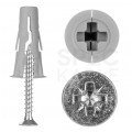 Kołki rozporowe uniwersalne UNO 10x36mm z wkrętem PZ 6x50mm z łbem stożkowym do wszystkich typów podłoża RAWLPLUG 100szt