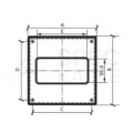 Kołnierz przyścienny 155/155 do kanału płaskiego 110x55 mm 2 sztuki airRoxy 02-408