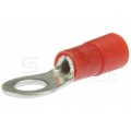 Końcówka oczkowa izolowana typ KOE DIN 35mm2 / M8 miedziana cynowana galwanicznie czerwona ERKO