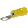 Końcówka oczkowa izolowana typ KOE DIN 6,0mm2 / M8 miedziana cynowana galwanicznie żółta ERKO 100szt.