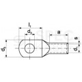Końcówka oczkowa nieizolowana typ ARC 120mm2 / M12 aluminiowa ERKO