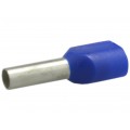 Końcówka tulejkowa izolowana podwójna typ HI / TE DIN 2x 2,5mm2 / 10mm miedziana cynowana galwanicznie niebieska Elpromet 100szt.