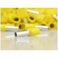 Końcówka tulejkowa izolowana podwójna typ HI / TE DIN 2x 6,0mm2 / 14mm miedziana cynowana galwanicznie żółta Elpromet 100szt.