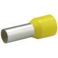 Końcówka tulejkowa izolowana typ HI / TE DIN 25mm2 / 16mm miedziana cynowana galwanicznie żółta ERKO 50szt.