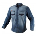 Koszula robocza bawełniana DENIM jeansowa rozmiar S/48 NEO 81-549-S