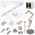 Łącznik aluminiowy 120mm szyn montażowych 40x40mm do paneli PV