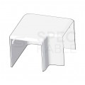 Łącznik kątowy LHD 40x40mm biały KOPOS