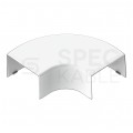 Łącznik kątowy zaokrąglony LH 60x40mm biały KOPOS