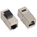 Łącznik modularny keystone 2xRJ45 8P8C kat.6 ekranowany FTP