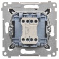 Łącznik pojedynczy SIMON 54 antracyt 10AX z podświetleniem LED Kontakt Simon DW1L.01/48
