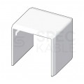 Łącznik prosty LHD 40x40mm biały KOPOS