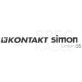 Łącznik świecznikowy podwójny SIMON 55 czarny matowy 10AX Kontakt Simon TW5.01/149