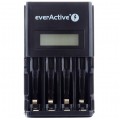 Ładowarka akumulatorów 4x Ni-MH (R03 AAA / R6 AA) EverActive NC-450 BLACK
