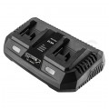 Ładowarka podwójna do akumulatorów Energy+ Li-Ion (18V / 2x 3A) GRAPHITE 58G085