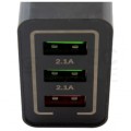 Ładowarka sieciowa 3x USB A (5V / 2,1A) Quick Charge 3.0