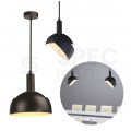 Lampa dekoracyjna wisząca aluminiowa czarna regulowany kąt 1,2m E14 max 60W IP20 V-TAC VT-7100