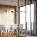 Lampa dekoracyjna wisząca aluminiowa różowa regulowany kąt 1,2m E14 max 60W IP20 V-TAC VT-7100-P